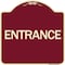 Signmission Traffic Entrance Entrance Heavy-Gauge Aluminum Architectural Sign, 18" x 18", BU-1818-24612 A-DES-BU-1818-24612 - alternate 1